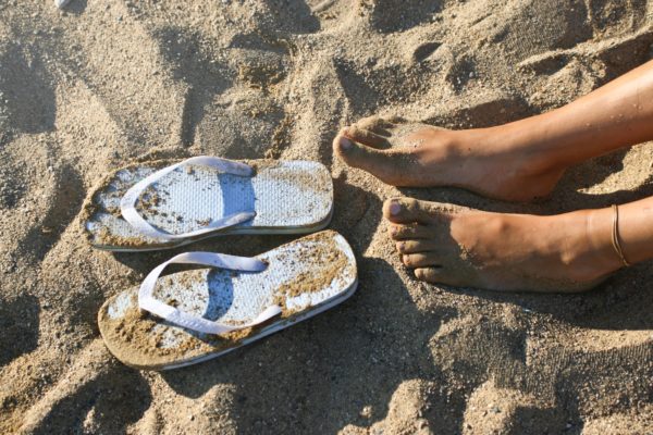 Summer Beach Flip Flops Sand