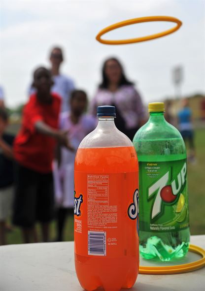 bottle toss math games