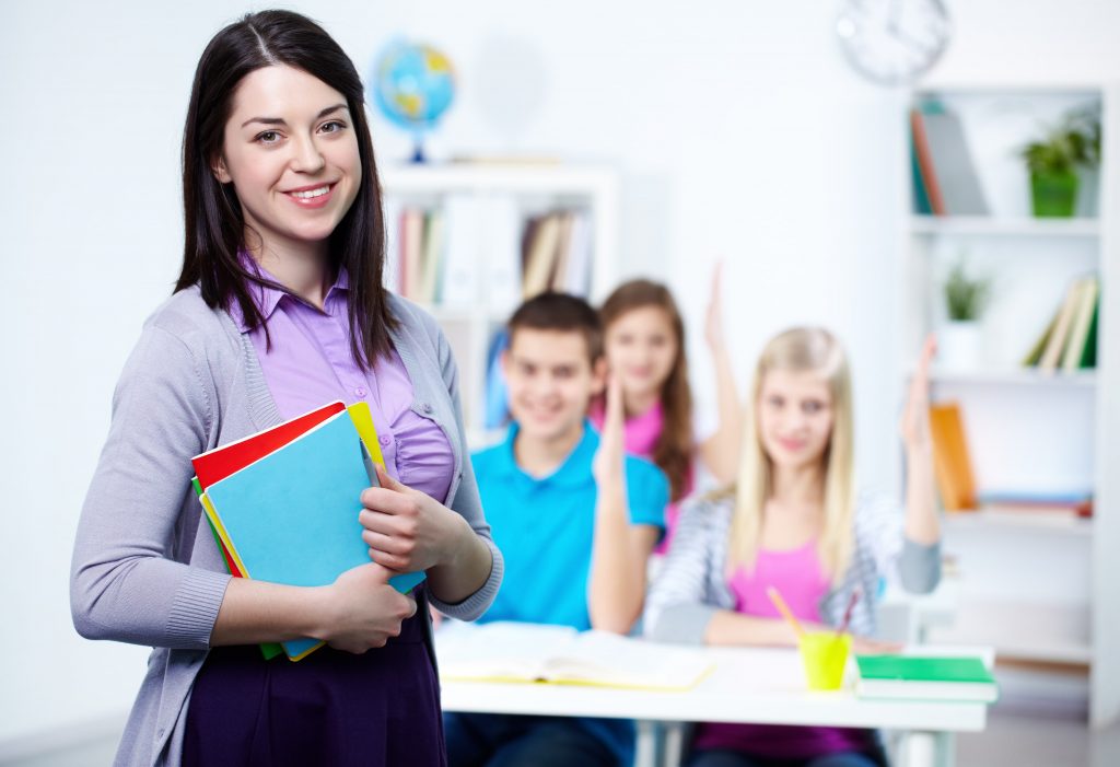 teacher in classroom